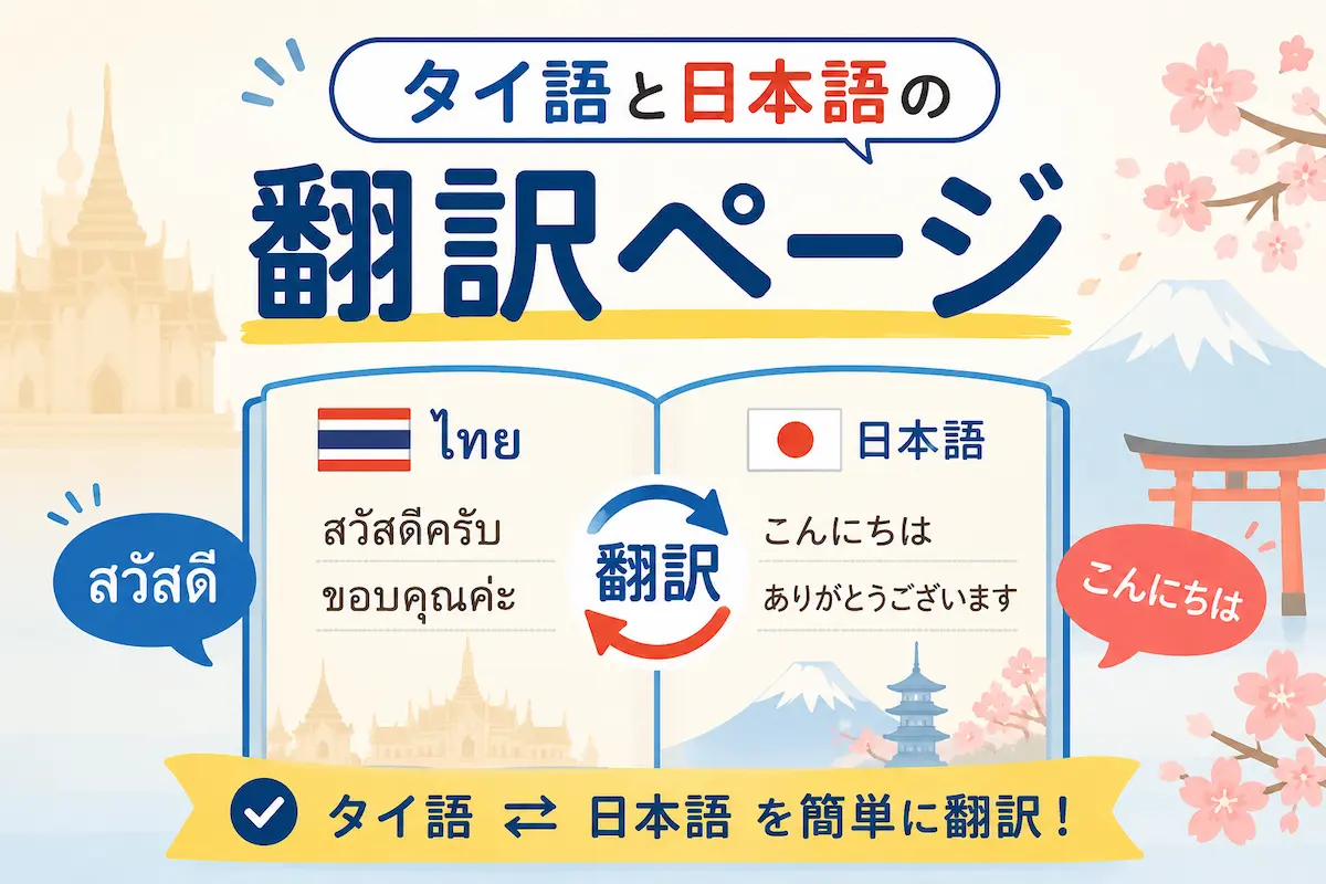 タイ語・日本語翻訳ページ